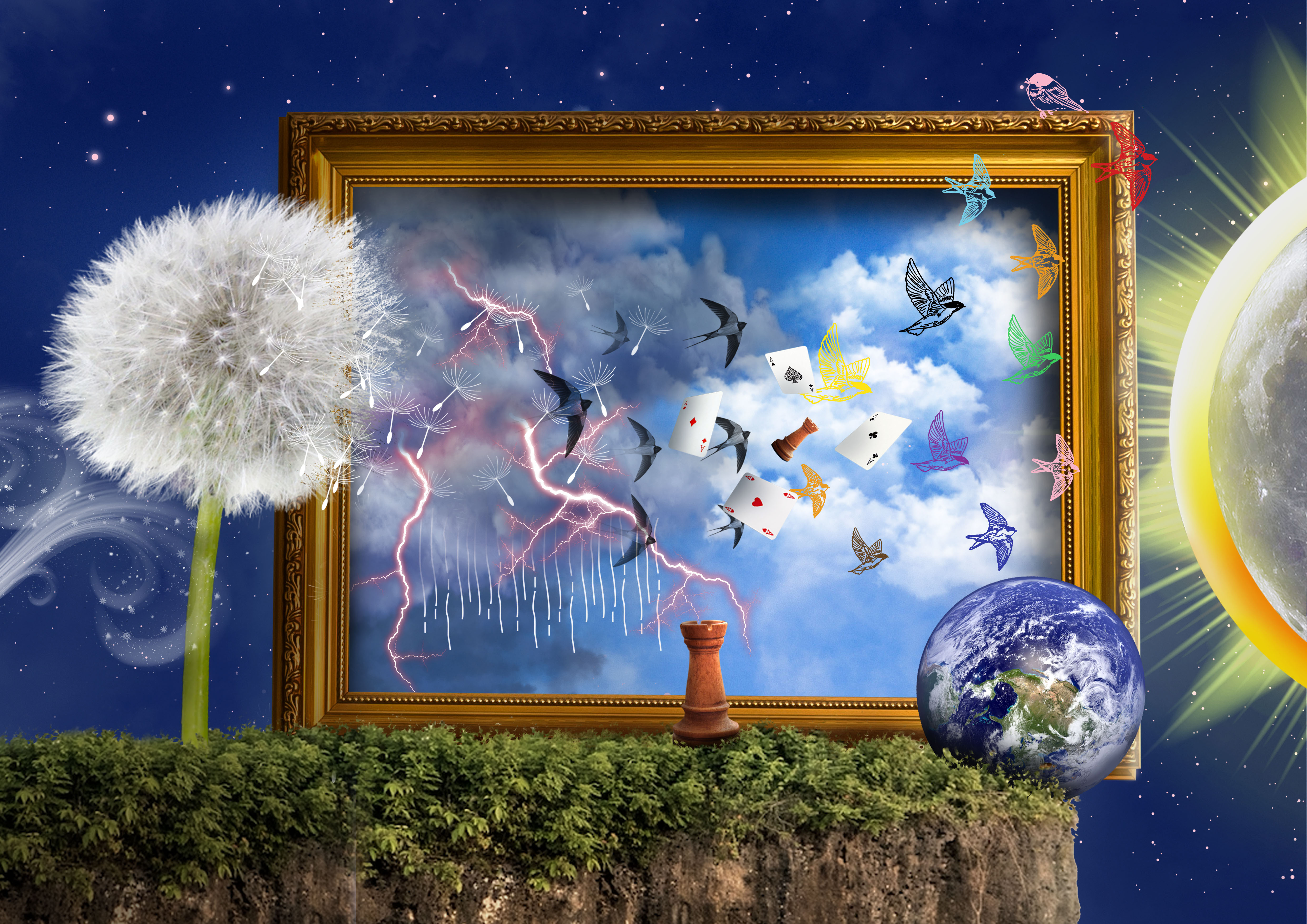 abstract art symbolising stress to purpose